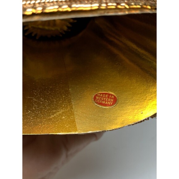 Koestel West Germany Wax Angel Tree Topper Gold Christmas Original Box 7” READ - Picture 10 of 15